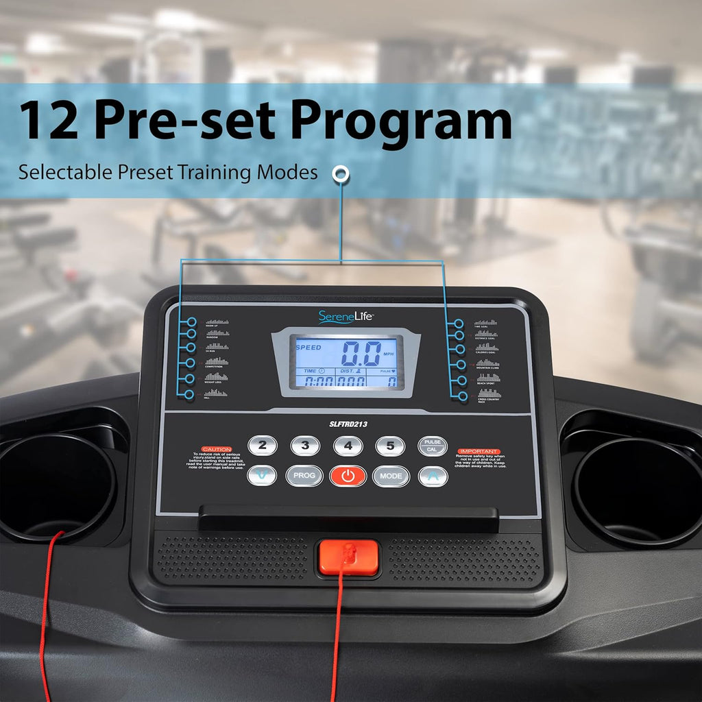 Folding Treadmill Exercise Running Machine - Electric Motorized Running Exercise Equipment for Apartment Home/Office Jogging Compact Folding Easy Assembly