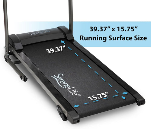 Folding Treadmill Exercise Running Machine - Electric Motorized Running Exercise Equipment for Apartment Home/Office Jogging Compact Folding Easy Assembly